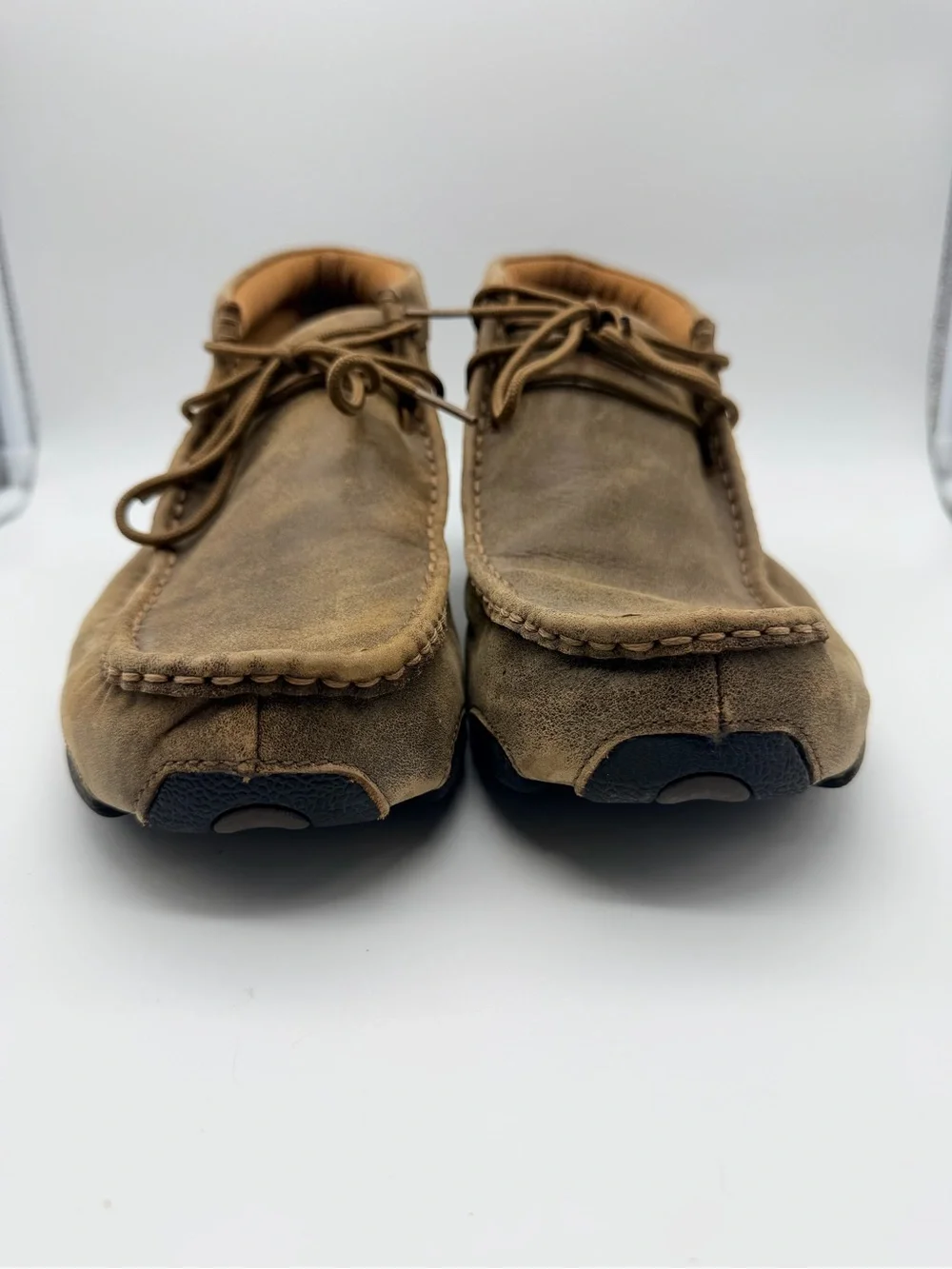 Men's Suede Chukka Moccasin Boots - Brown Size 10